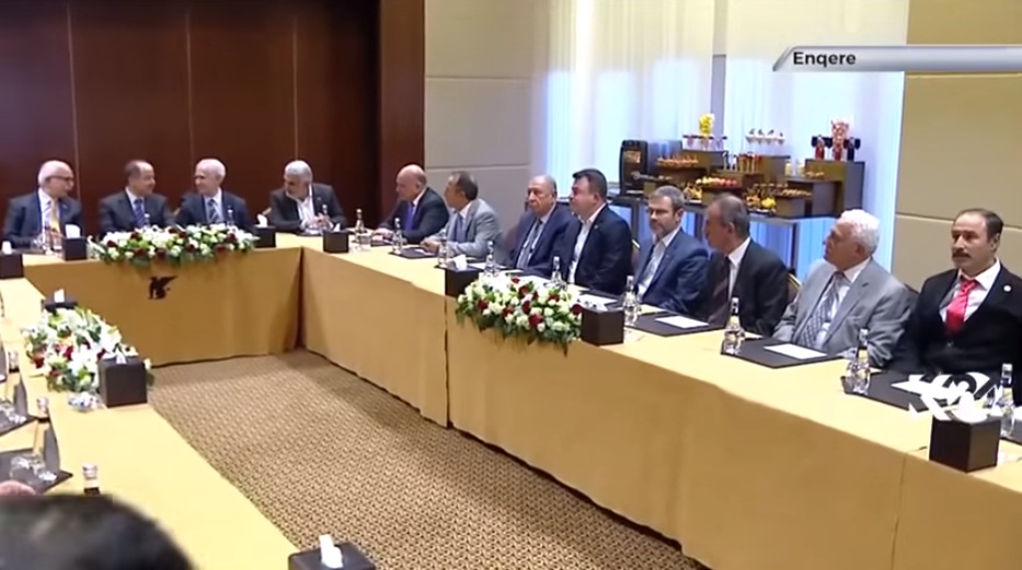 كۆبوونه‌وه‌ى بارزانى له‌گه‌ڵ هه‌ده‌په‌ و لايه‌نه‌كانى باكوورى كوردستاندا